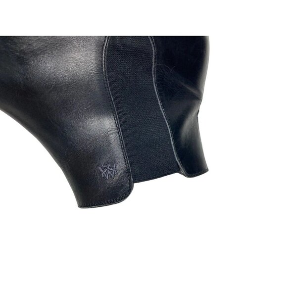 Mezlan Mens Chelsea Ankle Boots Size 11.5 M Shoe Black Leather Pull On Stretch - Picture 11 of 14